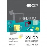 blok techniczny  HAPPY COLOR PREMIUM kolor A3/10k.