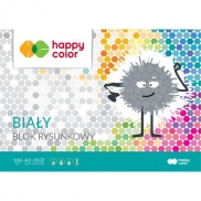 blok rysunkowy HAPPY COLOR biały A3/20k.