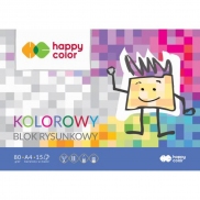 blok rysunkowy HAPPY COLOR kolor A4/15k.