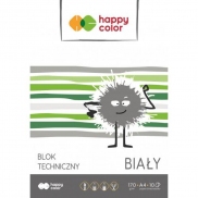 blok techniczny  HAPPY COLOR  biały A4/10k.