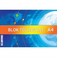 blok techniczny KRESKA biały A4/10k.