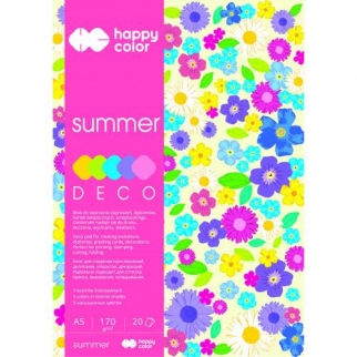 blok DECO SUMMER HAPPY COLOR A4/20k.