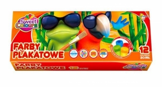 farby plakatowe OTOCKI 12 kolorów 20ml